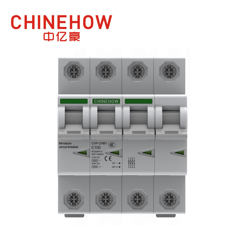 CVP-CHB1 시리즈 IEC 4P 백색 소형 회로 차단기